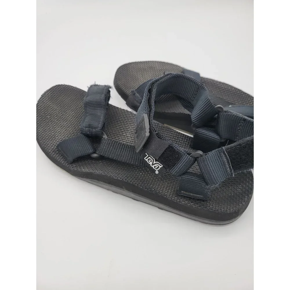 Teva Sandals 9M Mens Black Adjustable Hiking Sport‎ Strappy Open Toe Shoes
